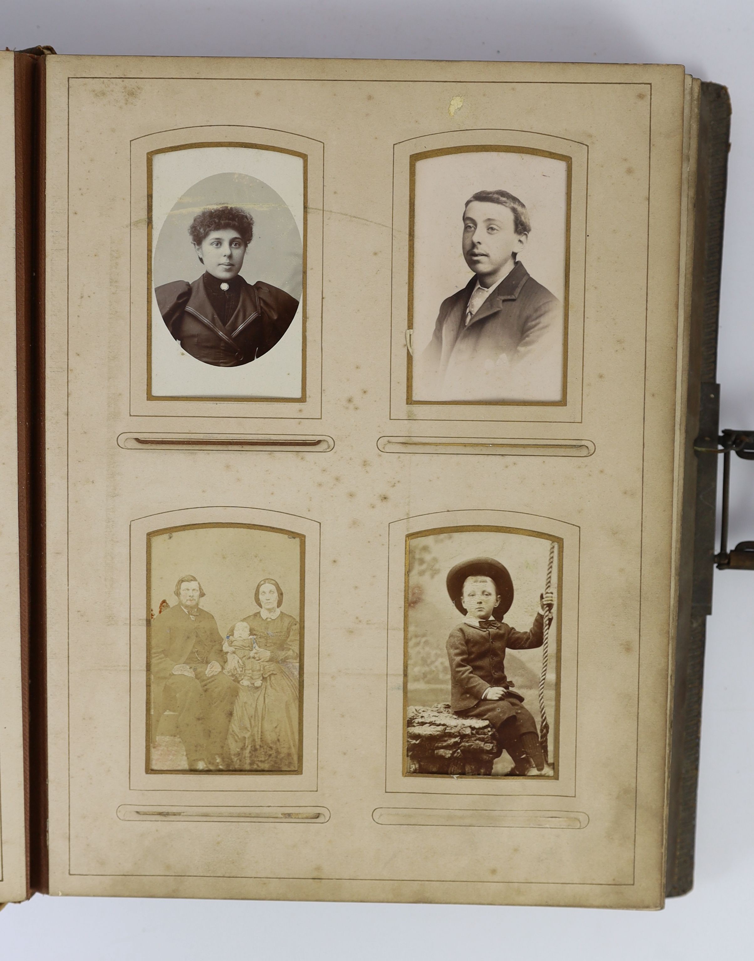 The British Army Album, containing 40 black and white cabinet photographs, lacking musical mechanisms at end; a late 19th century German ‘’Speaking Picture Book’’, with ‘’characteristic voices”, mechanism partly defectiv